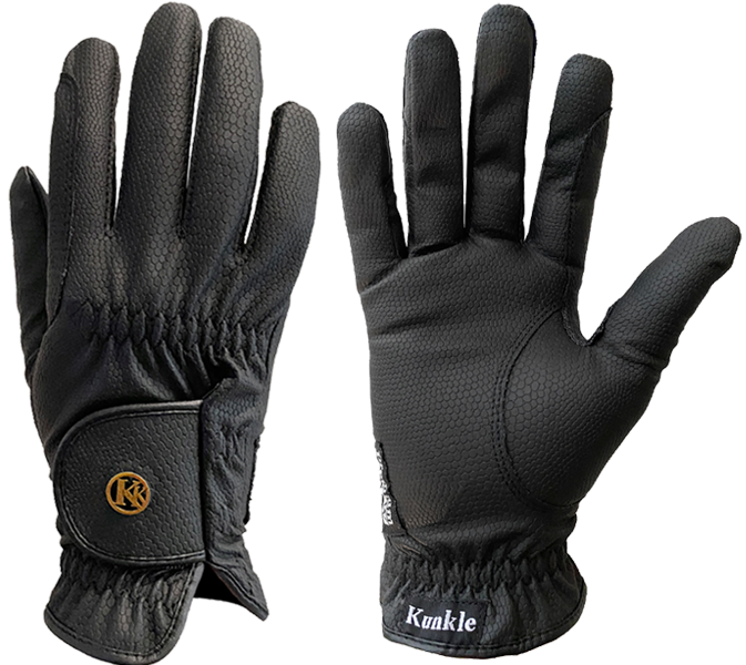 Black (Winter Glove) - Kunkle Equestrian Gloves